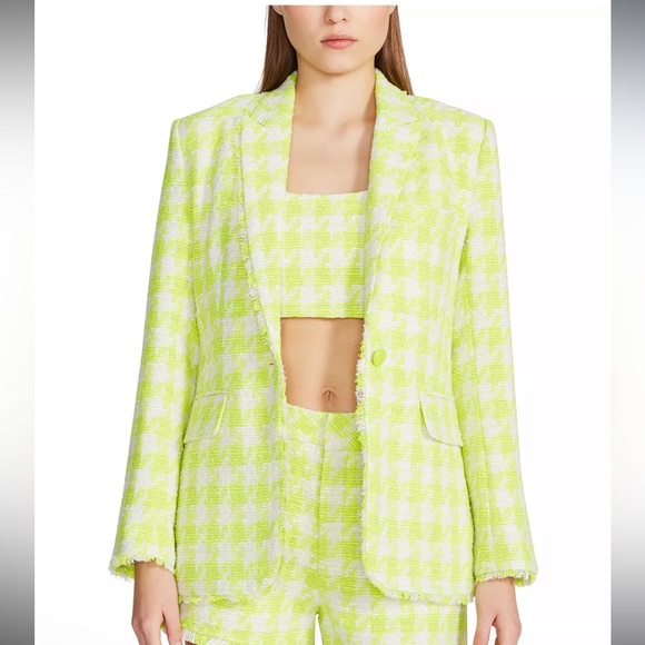 STEVE MADDEN
Women's Harlow Houndstooth Tweed Blazer Size Small - Picture 1 of 11